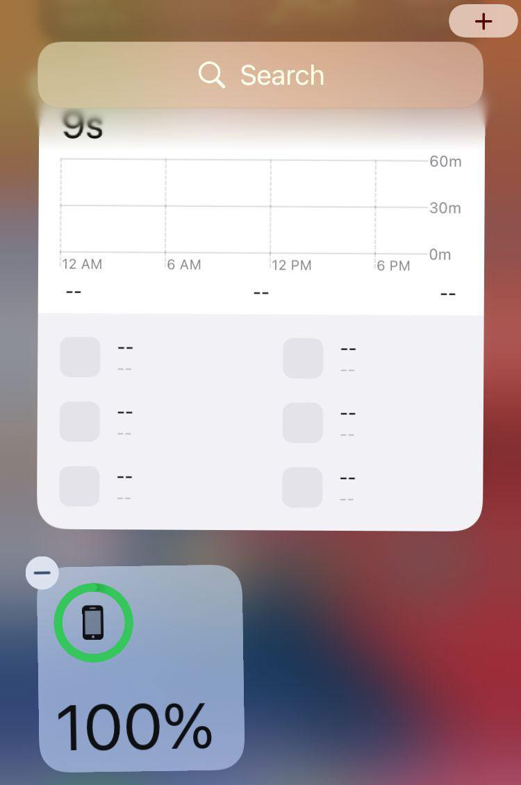 如何添加iphone电池小部件